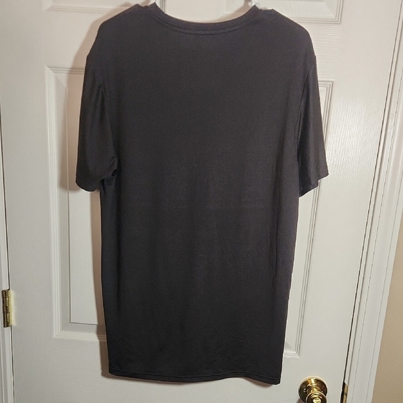 Athletic Works Black Short Sleeve Tee Soft Cotton Blend - Picture 3 of 4